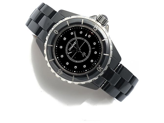 Chanel Orologio in ceramica nera Original Diamond Medium da donna Nero - vista 21