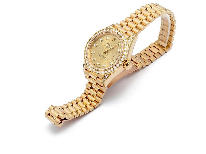 Rolex Datejust Original Diamond Gold Damenuhr Gelb - Ansicht 15