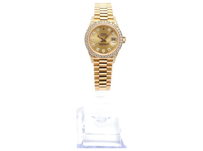 Rolex Datejust Original Diamond Gold Damenuhr Gelb - Ansicht 4