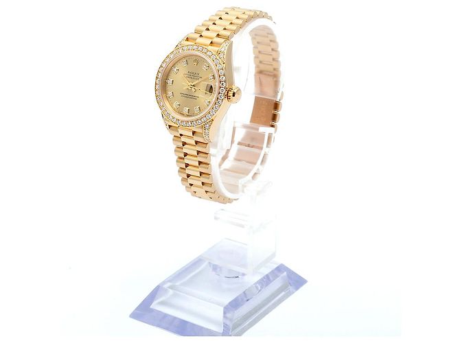 Rolex Datejust Original Diamond Gold Damenuhr Gelb - Ansicht 5