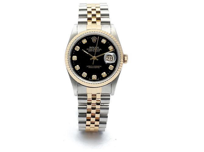 Rolex Datejust Men's Combination Watch Black Dial After Setting Ten Points - Ansicht 16