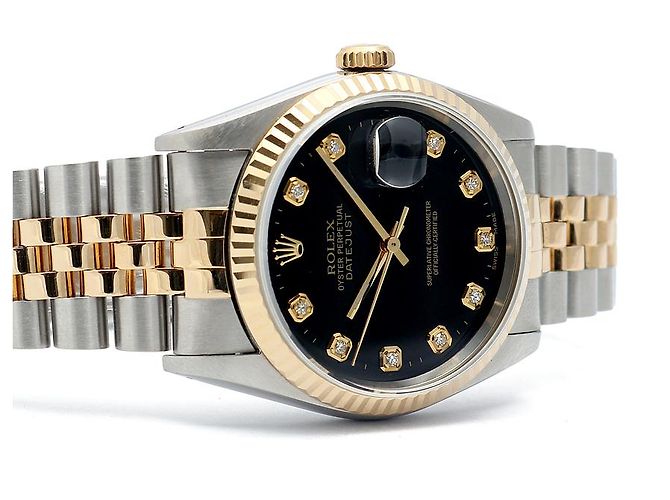 Rolex Datejust Men's Combination Watch Black Dial After Setting Ten Points - Ansicht 19