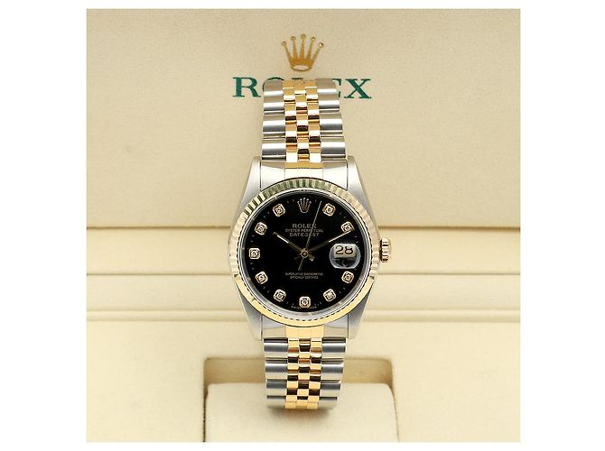 Rolex Datejust Men's Combination Watch Black Dial After Setting Ten Points - Ansicht 2