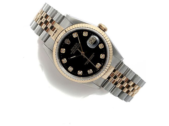 Rolex Datejust Men's Combination Watch Black Dial After Setting Ten Points - Ansicht 21