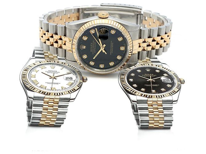 Rolex Datejust Men's Combination Watch Black Dial After Setting Ten Points - Ansicht 24