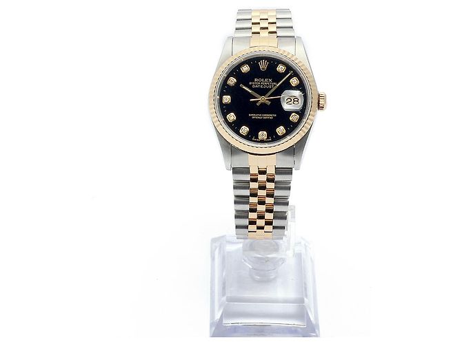 Rolex Datejust Men's Combination Watch Black Dial After Setting Ten Points - Ansicht 3