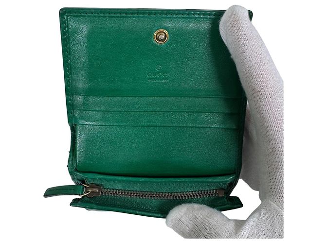 Gucci Tarjetero Marmont GG Matelassé Verde - vista 11