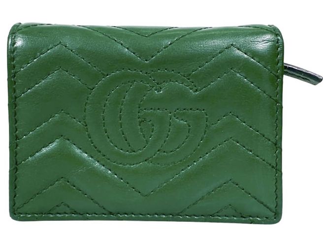 Gucci Tarjetero Marmont GG Matelassé Verde - vista 5