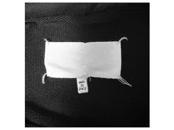 Maison Martin Margiela Oversized-Kapuzenpullover für Herren mit Taping Number Logo Schwarz Rot - Ansicht 11
