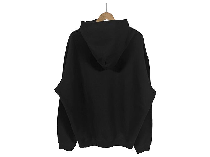 Maison Martin Margiela Oversized-Kapuzenpullover für Herren mit Taping Number Logo Schwarz Rot - Ansicht 5