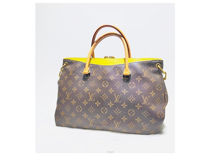 Louis Vuitton Tracolla per borsa tote Pallas MM Marrone - vista 2