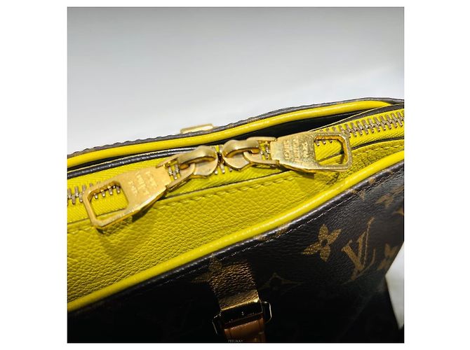 Louis Vuitton Tracolla per borsa tote Pallas MM Marrone - vista 7