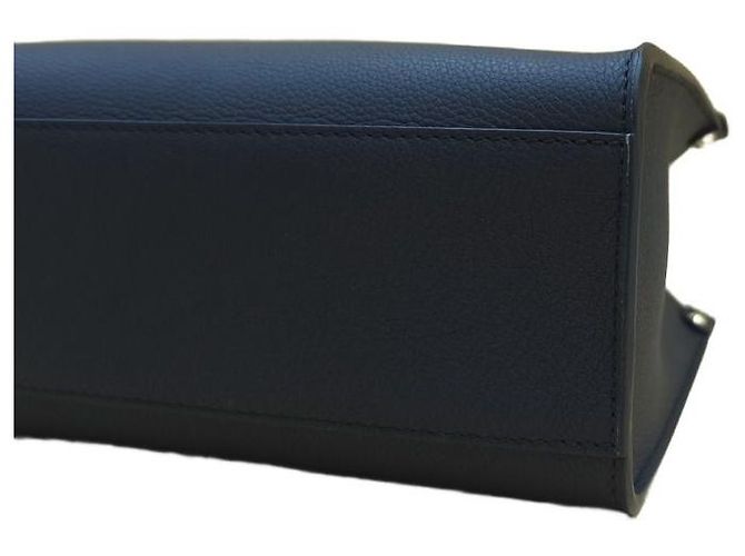 Louis Vuitton Borsa a tracolla Lockandgo Lockme Tote in pelle di vitello granulata nera Nero - vista 7