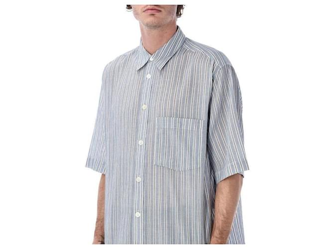 Isabel Marant Camicia in cotone Oxford Blu - vista 6