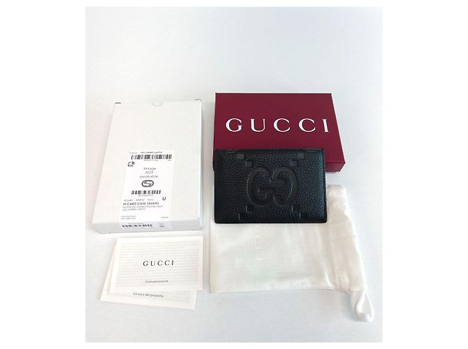 Gucci Maxi GG Card Case Black - view 4
