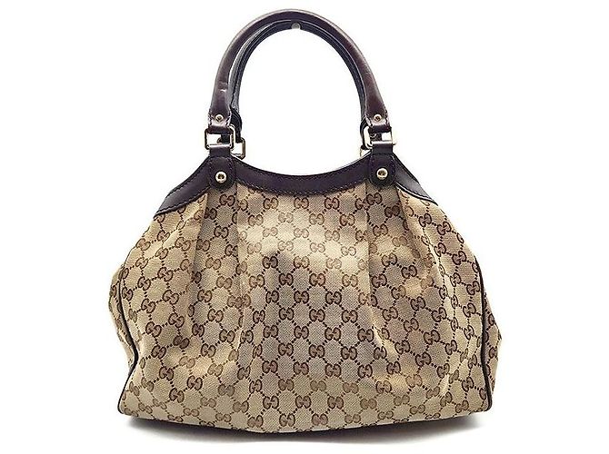 Gucci Borsa Jaguard Suki Marrone - vista 3