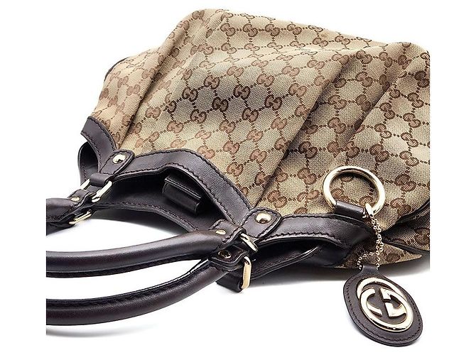 Gucci Borsa Jaguard Suki Marrone - vista 6