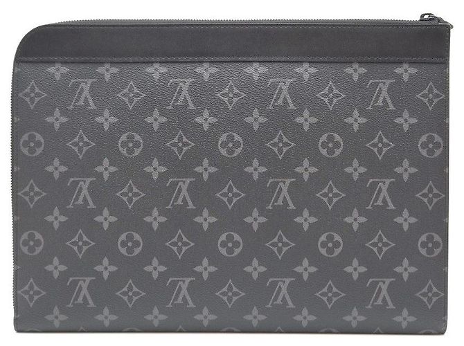 Louis Vuitton Pochette Jour GM Graphite Marrone - vista 3