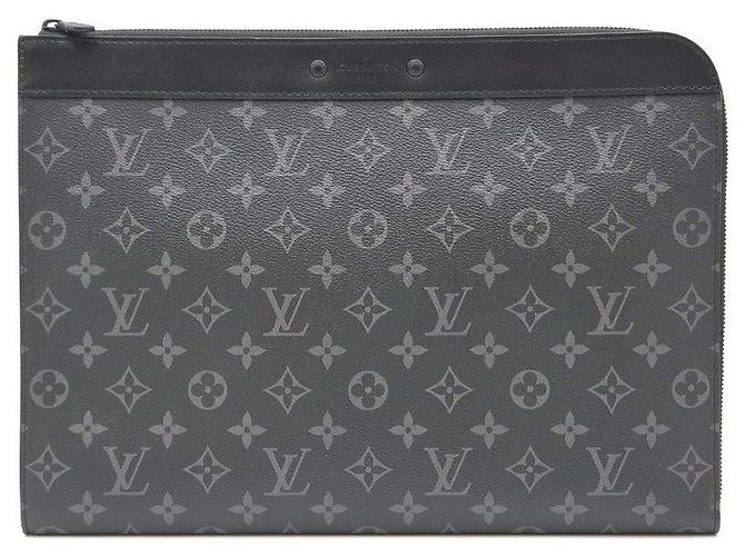 Louis Vuitton Pochette Jour GM Graphite Marrone - vista 4