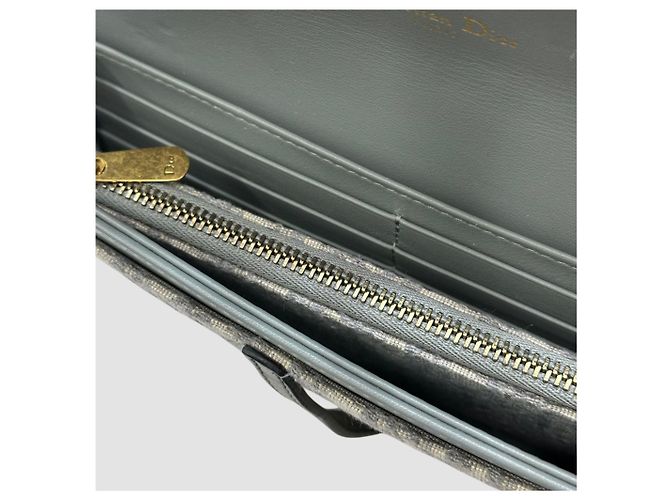 Dior Oblique Saddle WOC Small Chain Pouch Grau Braun - Ansicht 6