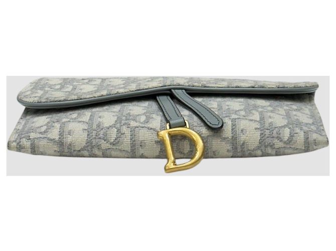 Dior Oblique Saddle WOC Small Chain Pouch Grau Braun - Ansicht 8