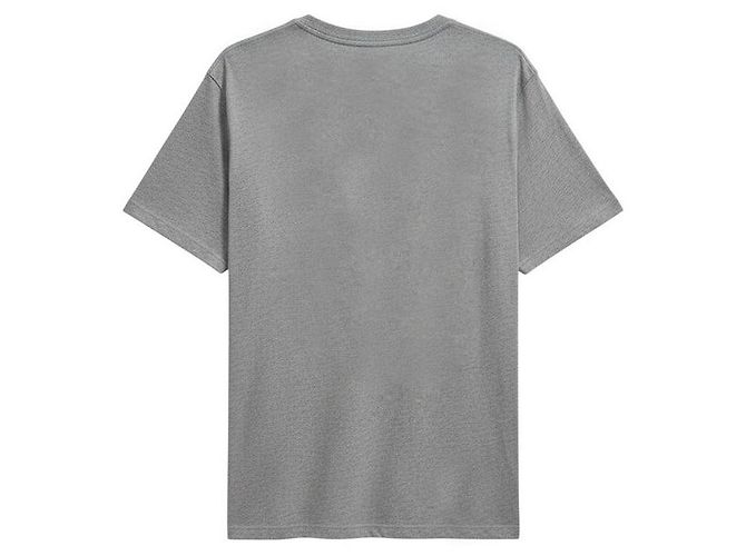Moncler T-shirt pour homme en gris chiné Marron - vue 2