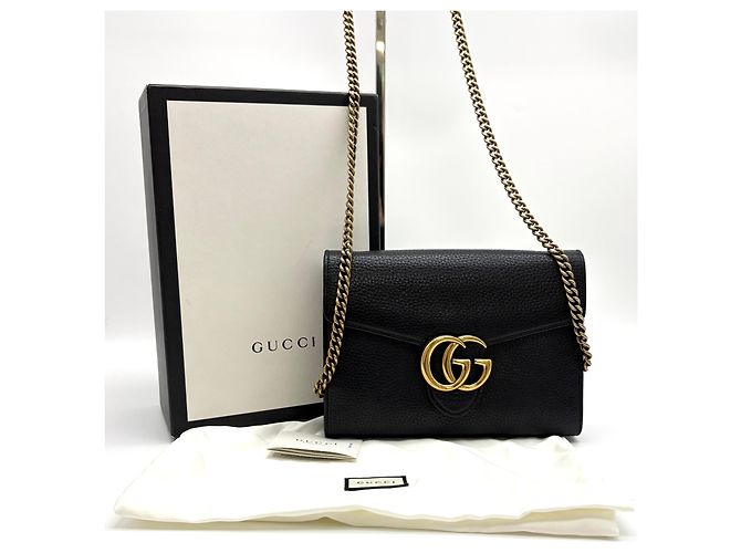 Gucci Borsa a tracolla con catena Nera Nero - vista 13