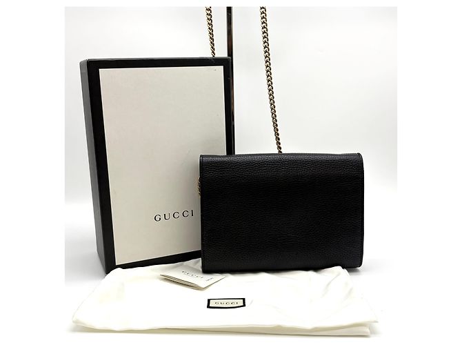 Gucci Borsa a tracolla con catena Nera Nero - vista 14