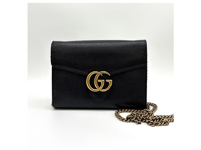 Gucci Borsa a tracolla con catena Nera Nero - vista 15