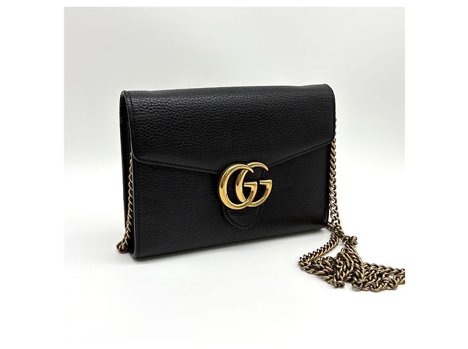Gucci Borsa a tracolla con catena Nera Nero - vista 5