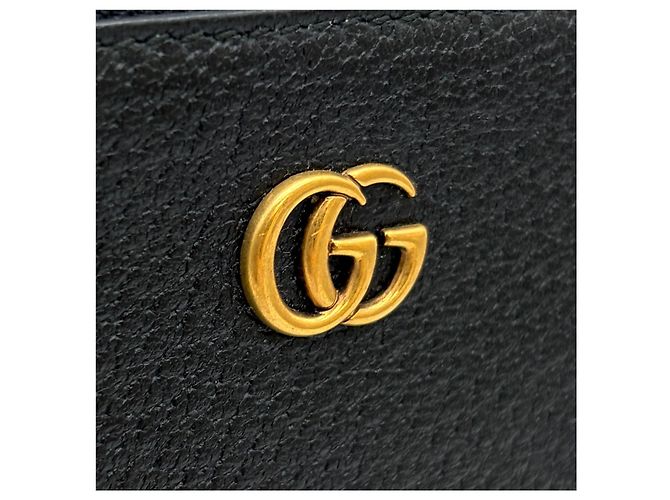 Gucci Clutch con tracolla in pelle nera Nero - vista 4