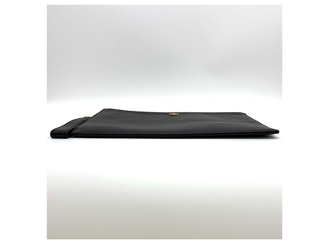 Gucci Clutch con tracolla in pelle nera Nero - vista 6