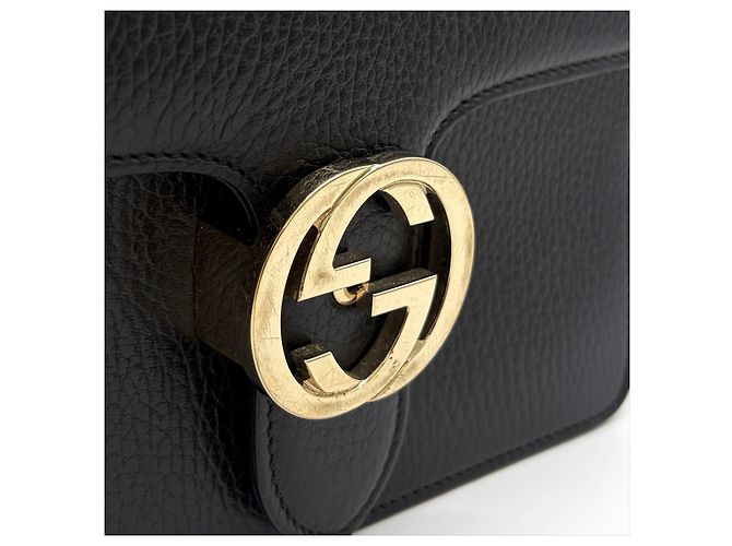 Gucci Borsa a tracolla con catena intrecciata Nera Nero - vista 21