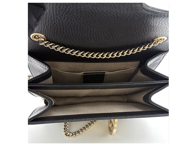 Gucci Borsa a tracolla con catena intrecciata Nera Nero - vista 26