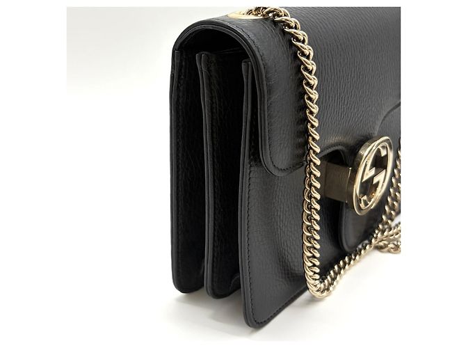 Gucci Borsa a tracolla con catena intrecciata Nera Nero - vista 7