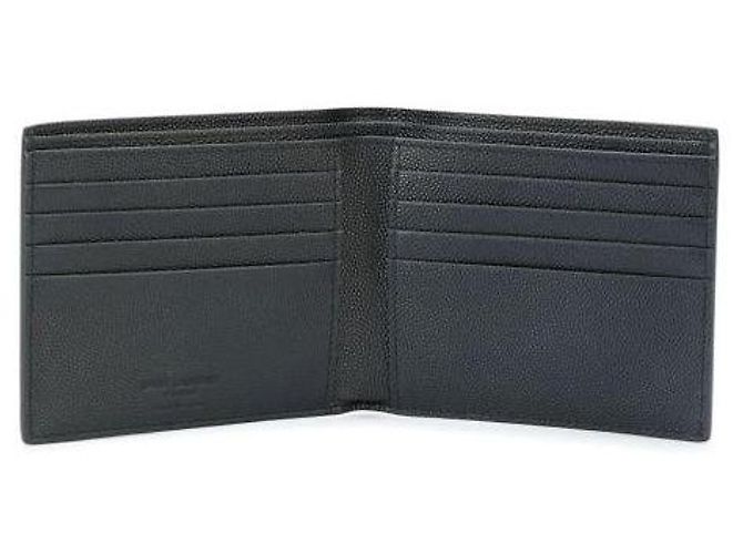 Saint Laurent Silver Logo Bifold Wallet - view 6