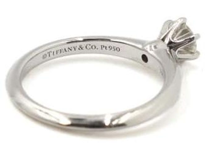 Tiffany & Co Platin-Diamant-Ehering Karat Größe - Ansicht 4