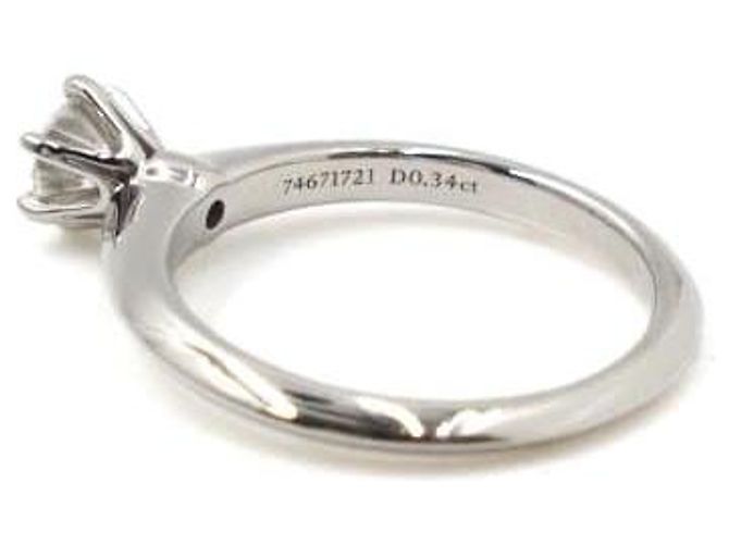 Tiffany & Co Platin-Diamant-Ehering Karat Größe - Ansicht 5