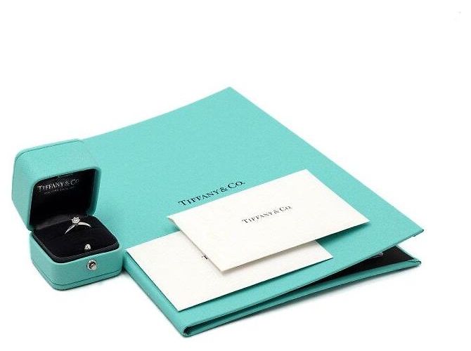 Tiffany & Co Platin-Diamant-Ehering Karat Größe - Ansicht 7