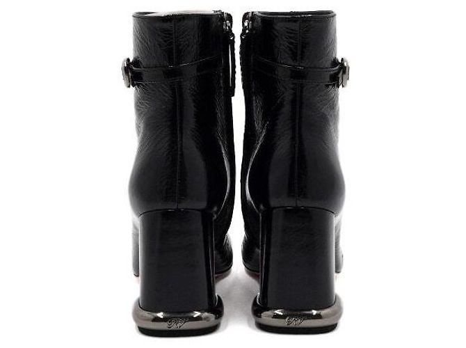 Roger Vivier Botas de cuero negro para mujer - vista 8