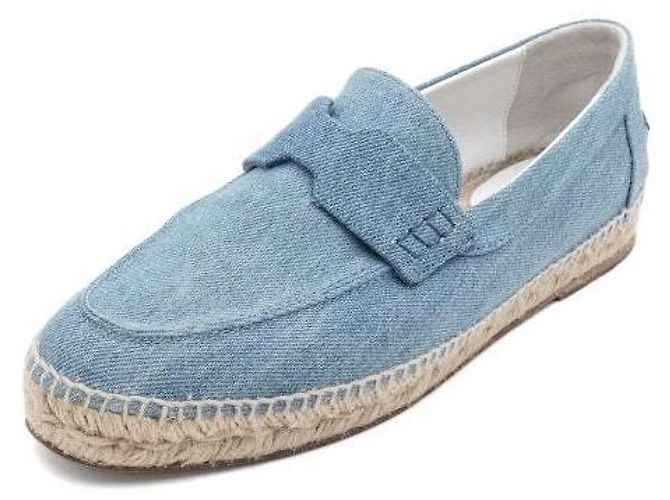 Hermès Sneaker espadrilles in denim Blue Clair Trip da uomo - vista 2