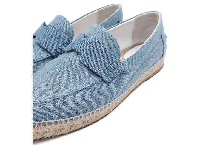 Hermès Sneaker espadrilles in denim Blue Clair Trip da uomo - vista 5