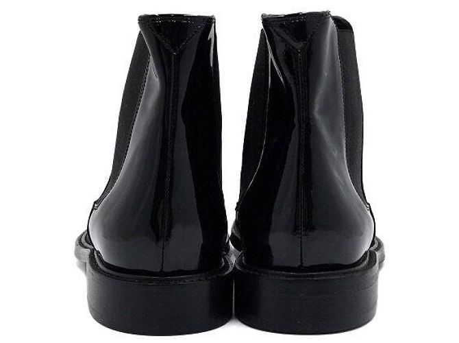 Saint Laurent Stivaletti Chelsea da uomo in pelle vernice nera Army - vista 5