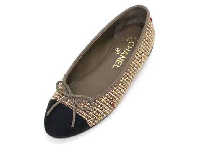 Chanel Ballerine in tweed bicolore da donna Multicolore - vista 2