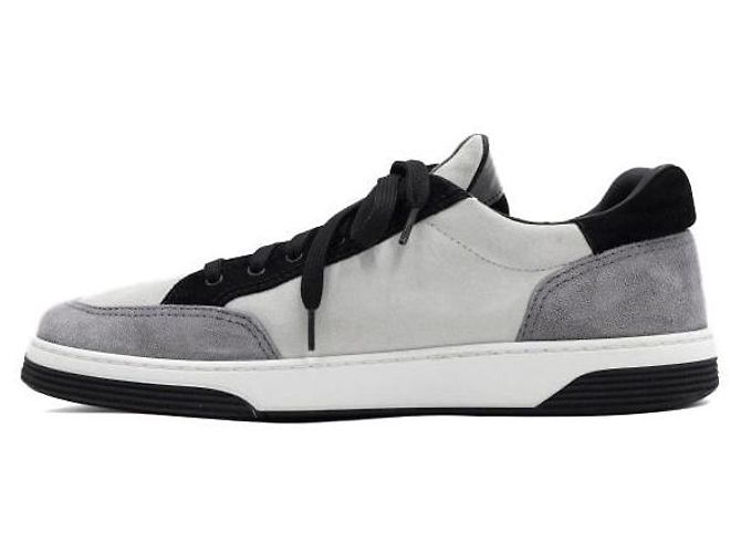Chanel Sneakers da uomo in scamosciato con scritte nere Nero - vista 4
