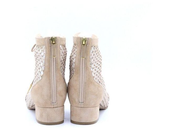 Dior Stivaletti stringati in scamosciato e rete trasparente da donna Nautilyd Marrone - vista 5