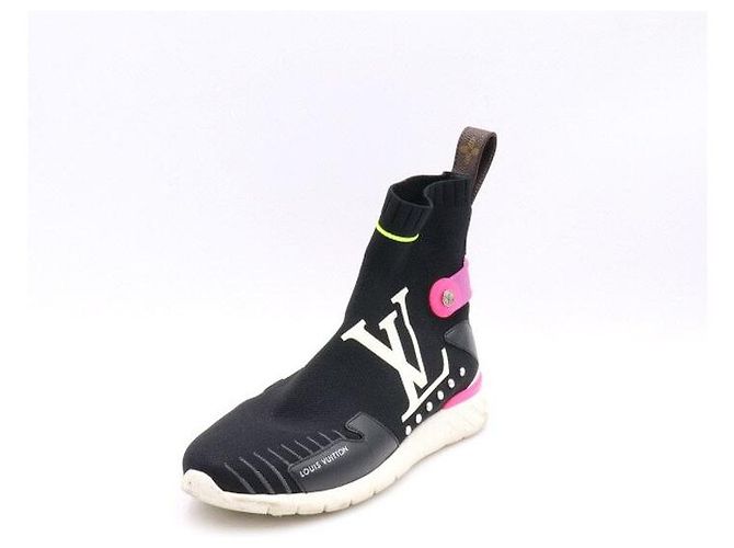 Louis Vuitton Zapatillas Runner After Game Monogram Socks para mujer Negro - vista 2