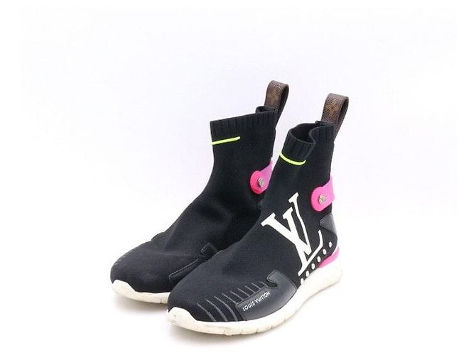 Louis Vuitton Zapatillas Runner After Game Monogram Socks para mujer Negro - vista 3