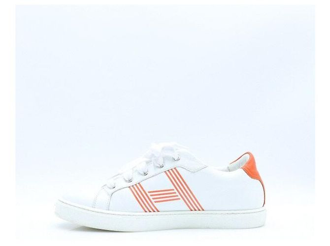 Hermès Sneakers Avantage in pelle di vitello da donna Bianco - vista 5
