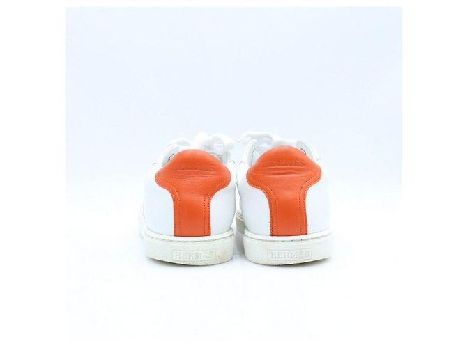 Hermès Sneakers Avantage in pelle di vitello da donna Bianco - vista 6